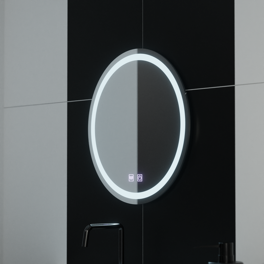 Okrągłe lustro LED 50 cm Lucea Touch Demister System Lustra Korman E Domyślny tytuł Alessandro Design
