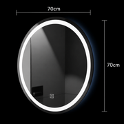 Okrągłe lustro LED, 70cm, Basic Touch