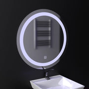 Lustro LED Touch Gallio, średnica 60 cm, zimne światło 6000 K, szklane proste lustro LED Domyślny tytuł Alessandro Design