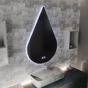 Lustrzany system odmgławiania rzeki LED Touch 80X120cm, kształt kropli. Odzwierciedla domyślny tytuł Korman E Alessandro Design