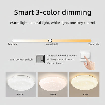 Lampa sufitowa LED, 51 W, średnica 50 cm, światło ciepłe/zimne/neutralne, białe lampy sufitowe LED Domyślny tytuł Alessandro Design