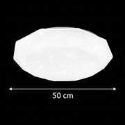 Lampa sufitowa LED, 51 W, średnica 50 cm, światło ciepłe/zimne/neutralne, białe lampy sufitowe LED Domyślny tytuł Alessandro Design
