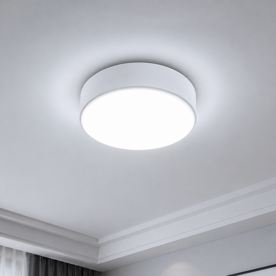 Lampa sufitowa LED PL200/12R 18W Zimne światło 6000k Biały
