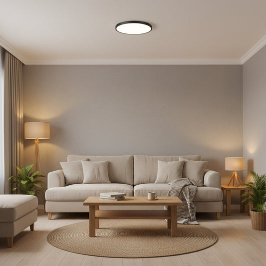 Lampa sufitowa LED SOLIS 47cm 70W Zimne światło Czarne lampy sufitowe LED Domyślny tytuł Alessandro Design