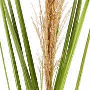 Sztuczna roślina Trawa ozdobna, 110 cm, trzcina i trawa, zielono-brązowa, bez doniczki