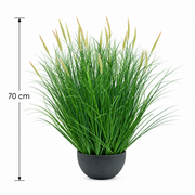 Sztuczna roślina, wyczyniec, trawa ozdobna doniczkowa, 70 cm, z 25 przyprawami, zielona i różowa
