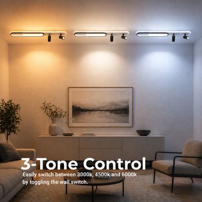 Żyrandol LED z regulowanym projektorem FISSO Camilla 70W, światło zimne/ciepłe/neutralne, czarne żyrandole LED Domyślny tytuł Alessandro Design