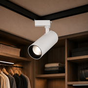 Projektor LED Track, Zimne Światło 6000K, 15,7x7cm, Moc 19W, Metal, Biały