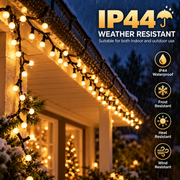 Liniowa instalacja świąteczna Mini Globusy, ciepłe światło, 1000 cm, 300 diod LED, IP44
