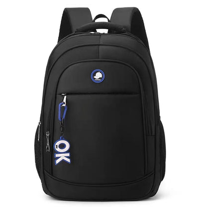 Rucsac Travel Business KANGIQLINIQ, 47x33x15 cm, Oxford, Negru si Albastru