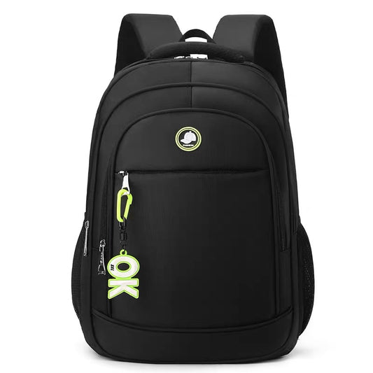 Rucsac Travel Business KANGIQLINIQ, 47x33x15 cm, Oxford, Negru si Verde