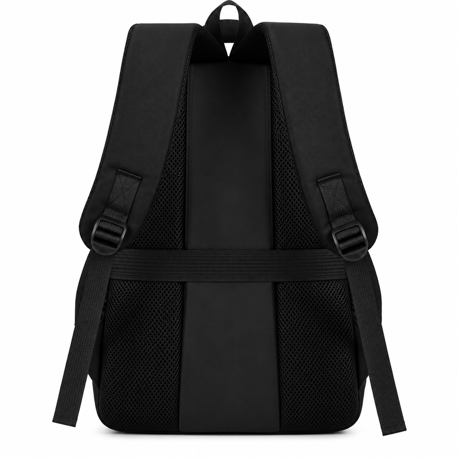 Rucsac de Scoala BOYSUN, 47x32x14 cm, Oxford, Negru si Albastru