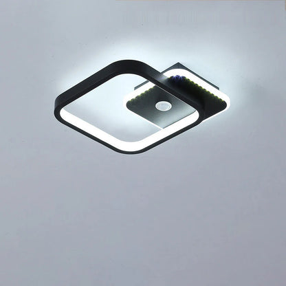 Żyrandol LED z czujnikiem ruchu PS510BK, 16W, światło zimne/ciepłe/neutralne 3000K/4000K/6000K, metal i akryl