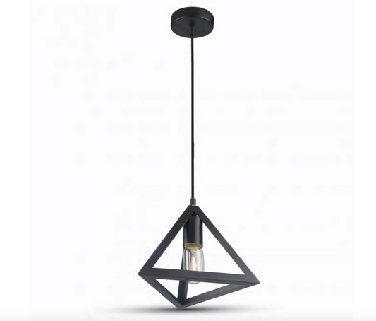 Pendul Negru Triunghi 1XE27 -15E