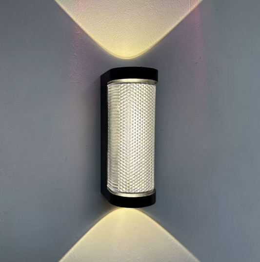 Han Outdoor LED Kinkiet, 12W, Metal, Czarny