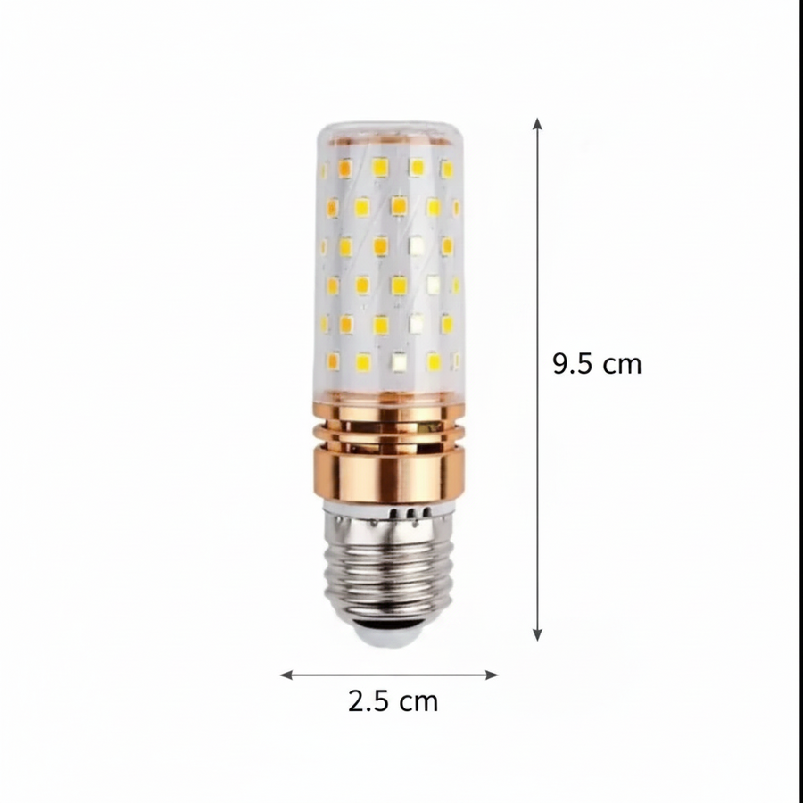 Żarówka LED E27, 16W, Cool Light, 6000K, złota