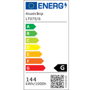 Żyrandol LED z pilotem i kryształem NOVA ROTONDA RGB 144W, 6 kółek, światło zimne/ciepłe/neutralne, możliwość przyciemniania, błyszczący chrom