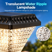 Lampa solarna LED na słup zewnętrzny SOLEO, 8 W, światło ciepłe/zimne/neutralne + RGB, kształt kwadratowy, aluminium, czarna, możliwość przyciemniania