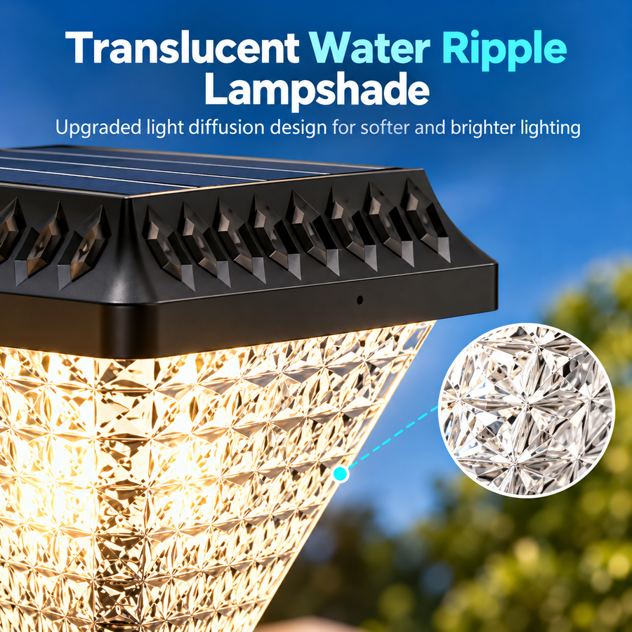 Lampa solarna LED na słup zewnętrzny SOLEO, 8 W, światło ciepłe/zimne/neutralne + RGB, kształt kwadratowy, aluminium, czarna, możliwość przyciemniania