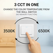 Żyrandol LED VERTEX Matrix, nakładające się diamenty, metalowe ramki, 11W, 2 diamenty, światło zimne/ciepłe/neutralne 3000K/4000K/6000K, biały