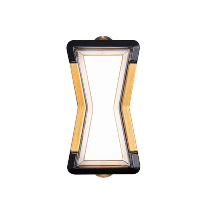 Fantas Lampa ścienna LED do użytku wewnątrz i na zewnątrz, 2 źródła x 1 W, IP65, metaliczna, czarna, 3000 K