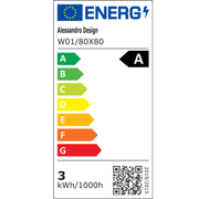 Okrągłe lusterko LED, 80 cm, Celeste Motionglow Marcello, system rozmrażania, zegar i termometr,