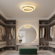 Żyrandol LED SOLENA ROTONDA 21W, średnica 25cm, światło zimne/ciepłe/neutralne, złocista biel