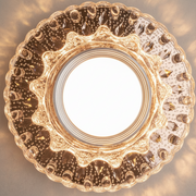 ORBITA LED Spot, 5W, Okrągły, Zimne/Ciepłe Światło, Antyczny Brąz, Żywica i Szklana Spot LED Domyślny Tytuł Alessandro Design