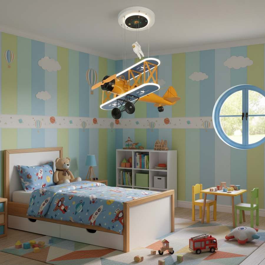 Podwieszany żyrandol LED AVION 148W, światło zimne/ciepłe/neutralne, kolor srebrny