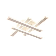 Żyrandol LED z pilotem LT755/4BK 85W, liniowy, światło zimne/ciepłe/neutralne, możliwość przyciemniania, czarny