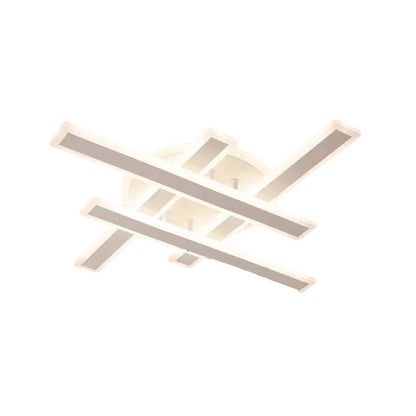 Żyrandol LED z pilotem LT755/4BK 85W, liniowy, światło zimne/ciepłe/neutralne, możliwość przyciemniania, czarny