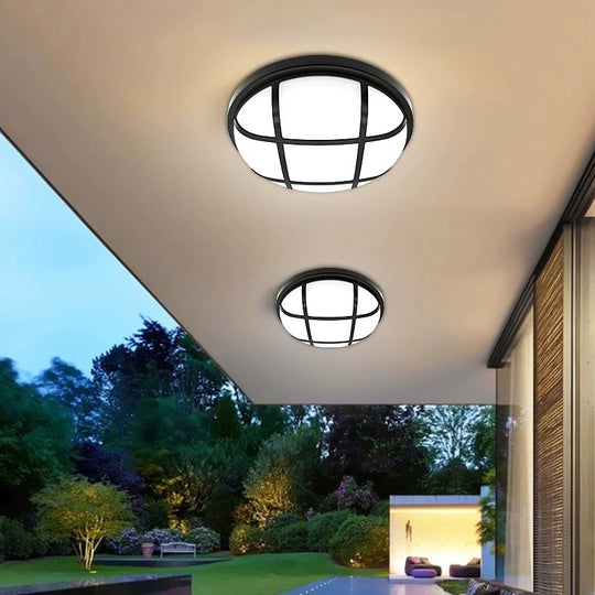Kinkiet zewnętrzny LED AX311/162BK, średnica 16,2 cm, IP65, ciepłe światło, czarny kinkiet zewnętrzny Tytuł domyślny Alessandro Design