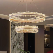 Żyrandol wiszący LED NIVALIS z pilotem, 126 W, światło zimne/ciepłe/neutralne, ściemnialny, regulowana wysokość, złoty