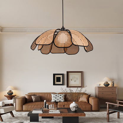 Żyrandol wiszący ELIAS, 1x E27, czarny