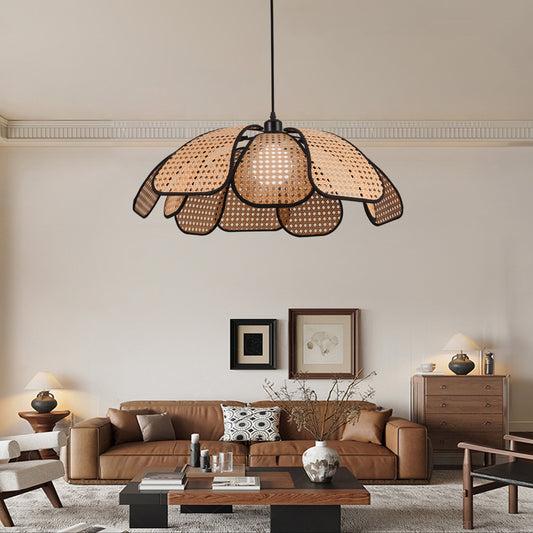 Żyrandol wiszący ELIAS, 1x E27, czarny