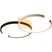 Żyrandol LED z pilotem VECTOR SEMIARC 40W, 2 elementy, światło zimne/ciepłe/neutralne, możliwość przyciemniania, czarny biały