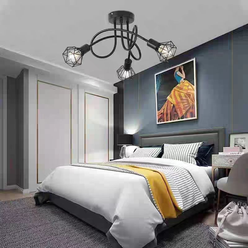 Żyrandol Shion 3*E27, Czarny, Metal, Średnica 50cm