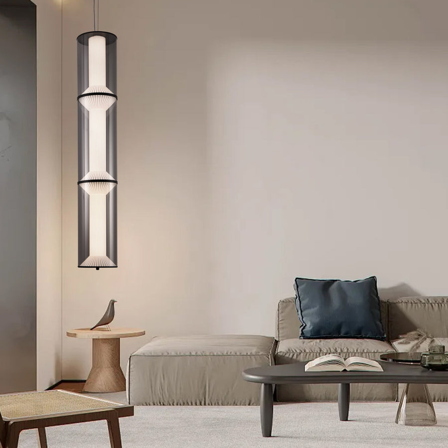 Zawieszany żyrandol LED z pilotem 78W, LM511/3BK, regulowana wysokość, światło ciepłe/zimne/neutralne, biały, metal