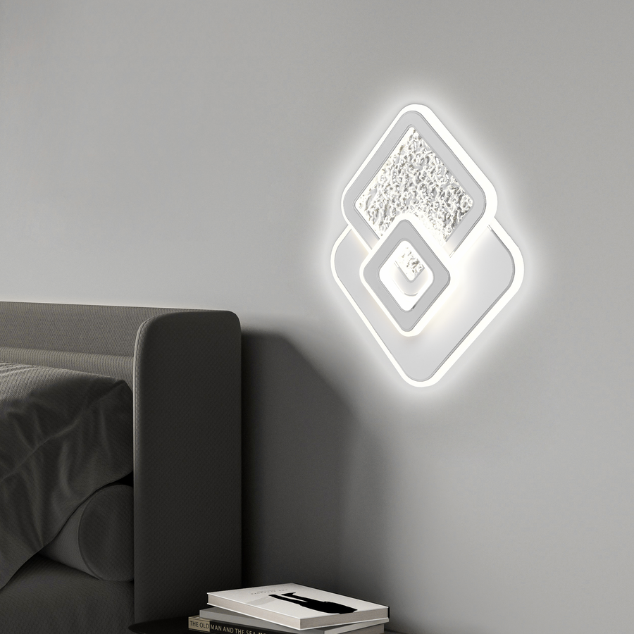 LED Kompacic 36 W, 3 kwadraty, zimno/gorące/neutralne światło, białe