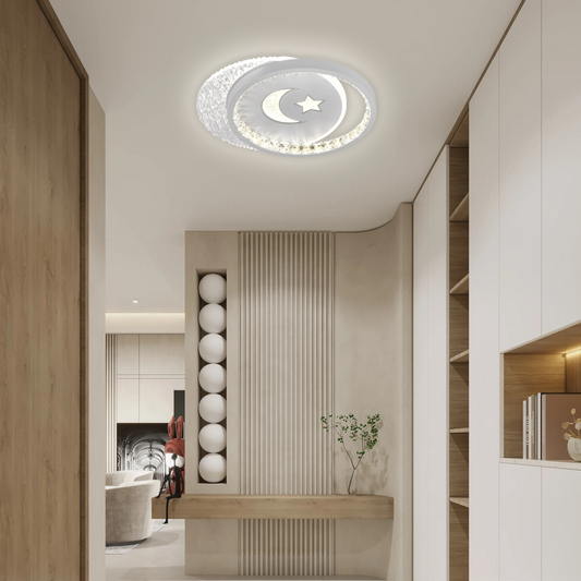 LED LED Nyxora Circulo, 36 W, 2 kółka, zimno/gorące/neutralne światło, czarne