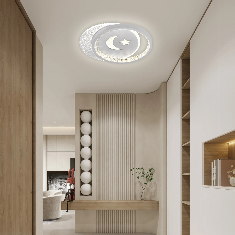 LED LED Nyxora Circulo, 36 W, 2 kółka, zimno/gorące/neutralne światło, czarne