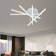 Żyrandol LED GIO ze zdalnym sterowaniem, 65 W, 5 elementów, światło zimne/zimne/neutralne, możliwość przyciemniania, biały