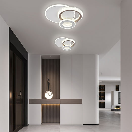 LED LED Nyxora 45W, 3 kółka, zimno/gorące/neutralne światło, czarne