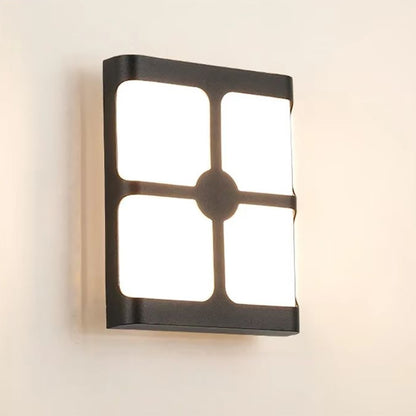 Timeea Zewnętrzna lampa ścienna LED, 20 W, czarna, 6000 K