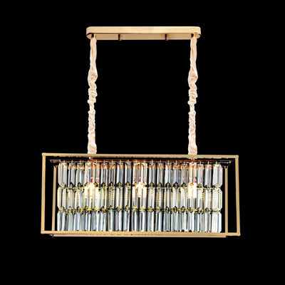 Żyrandol kryształowy, CC1676/650X200GD, 3xE14, błyszczące złoto, regulowana wysokość, metal i kryształ