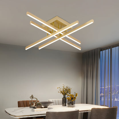 Żyrandol LED z pilotem Aroldo, 43 W, ściemnialny, czarny