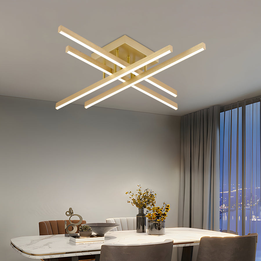 Żyrandol LED z pilotem Aroldo, 43 W, ściemnialny, czarny