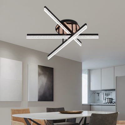 Żyrandol LED GIO z pilotem, 43 W, 4 elementy, światło zimne/ciepłe/neutralne, ściemnialny, biały