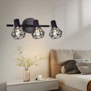 Żyrandol z Kloszem, GRACIE, LC365/3BK, Diament, 3XE14, Czarny