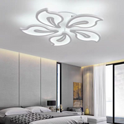 Żyrandol LED z pilotem JASMINE 73W, 5-płatkowy, światło zimne/ciepłe/neutralne, ściemnialny, biały 
